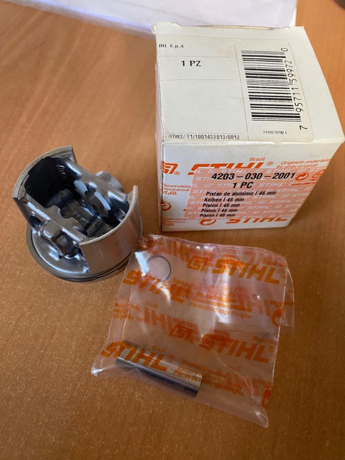 Pistone completo per Stihl soffiatore BR400-420-380 e Atomizzatore SR400-420