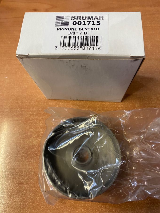 PIGNONE DENTATO 3/8" 7 D.
