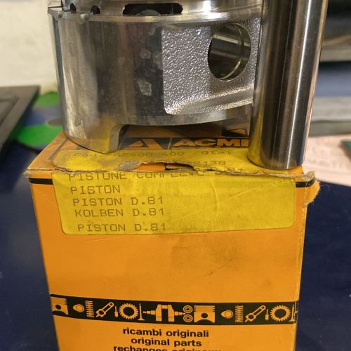 Pistone+Spinotto per motore Acme diametro 81 mm