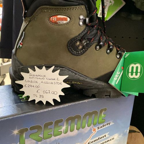 Scarpone antitaglio acqua stop classe 2 Nabuk Acquastor Treemme