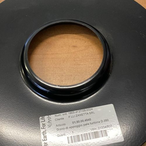 DISCO DI APPOGGIO PALE TURBINA D.350 PER TRATTORINO RASAERBA GIANNI FERRARI